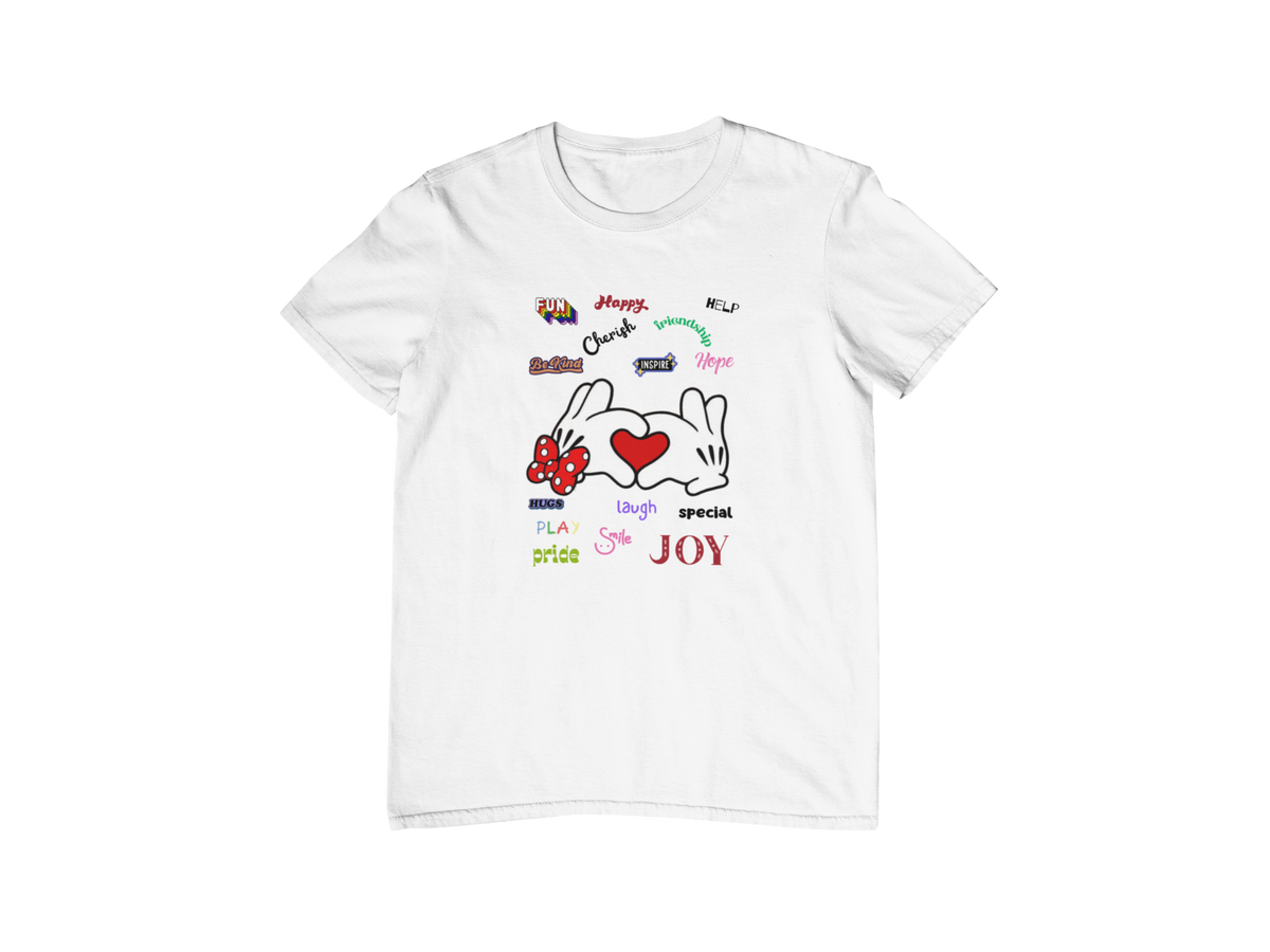 MICKEY & MINNIE'S HEART IN YOUR HAND CUSTOM GRAPHIC DESIGN