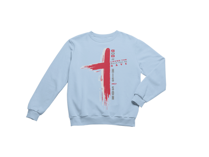 "GOD SO LOVED THE WORLD - JOHN 3:16 CROSS" CUSTOM GRAPHIC DESIGN