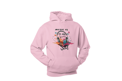 "MUSIC IS IN MY SOUL" CUSTOM DESIGN HOODIE