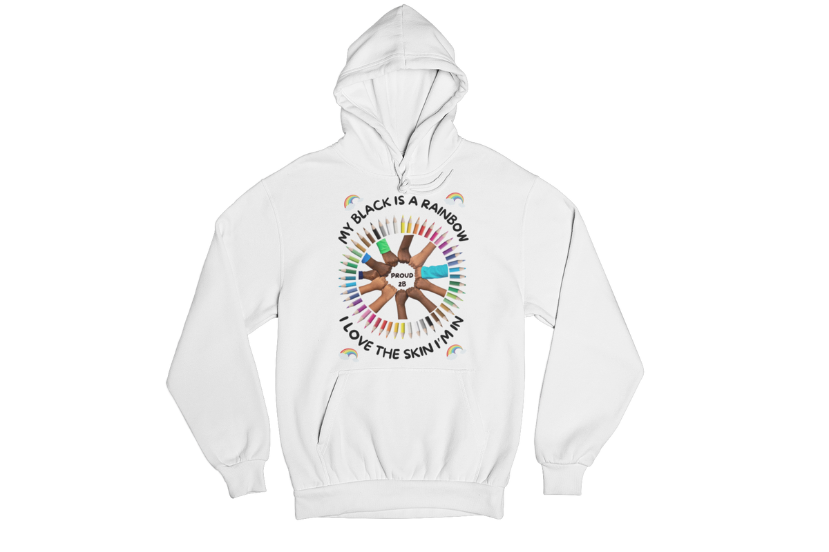 "MY BLACK IS A RAINBOW" SIGNATURE CUSTOM HOODIE