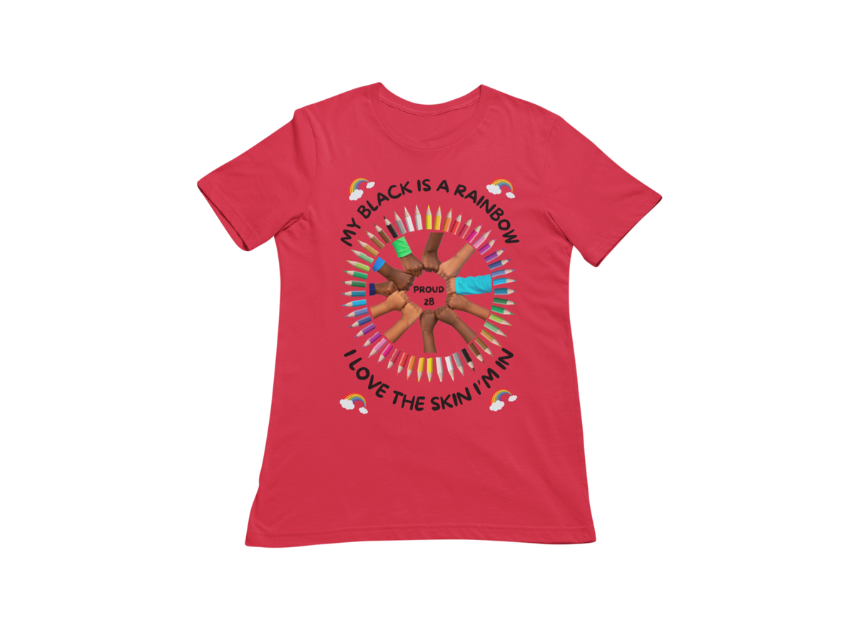 "MY BLACK IS A RAINBOW" SIGNATURE CUSTOM T-SHIRT