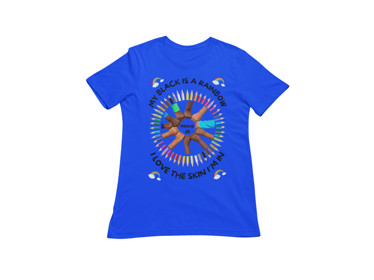 "MY BLACK IS A RAINBOW" SIGNATURE CUSTOM T-SHIRT
