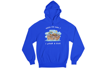 "NEED AN ARK? I NOAH A GUY" CUSTOM GRAPHIC HOODIE