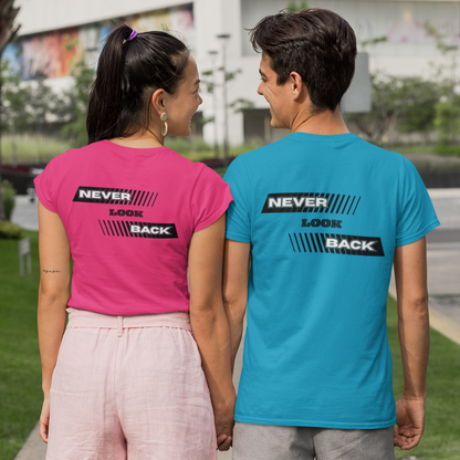 "NEVER LOOK BACK" CUSTOM DESIGN SWEATSHIRT