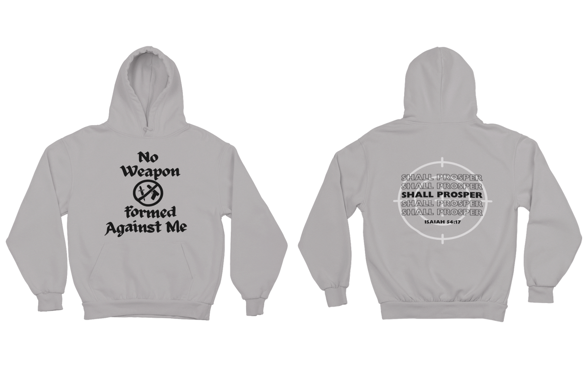 "NO WEAPON WILL PROSPER" SIGNATURE CUSTOM DESIGN (BLACK PRINT)