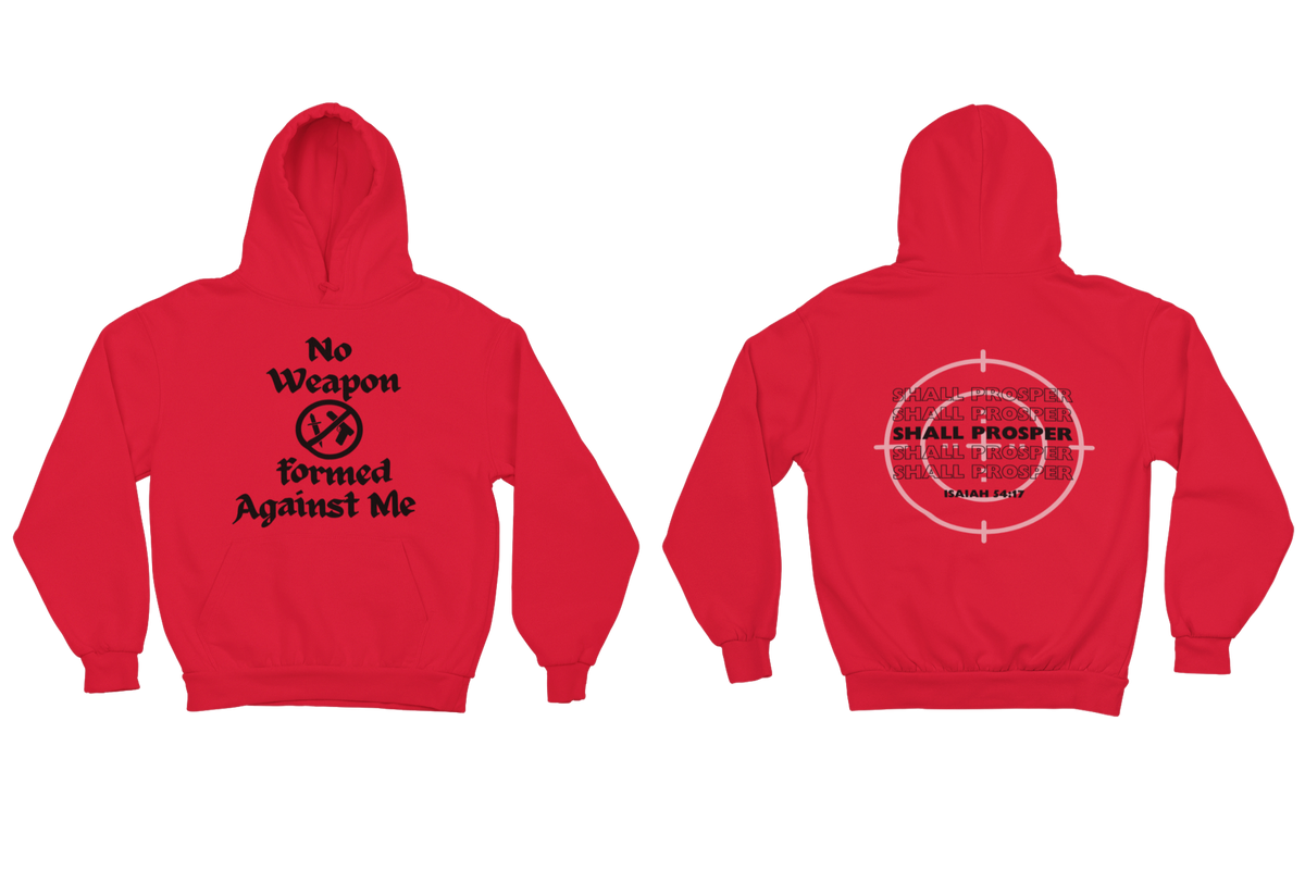 "NO WEAPON WILL PROSPER" SIGNATURE CUSTOM DESIGN (BLACK PRINT)
