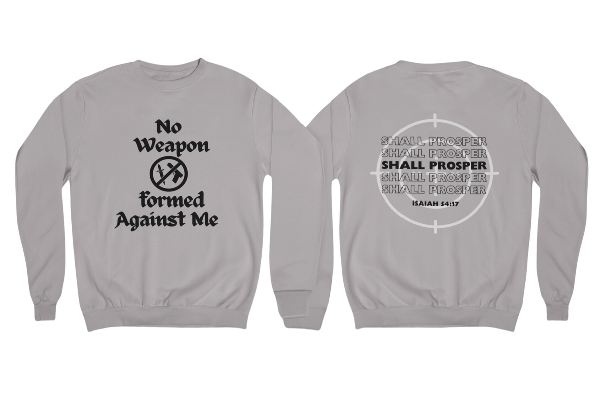 "NO WEAPON WILL PROSPER" SIGNATURE CUSTOM DESIGN (BLACK PRINT)