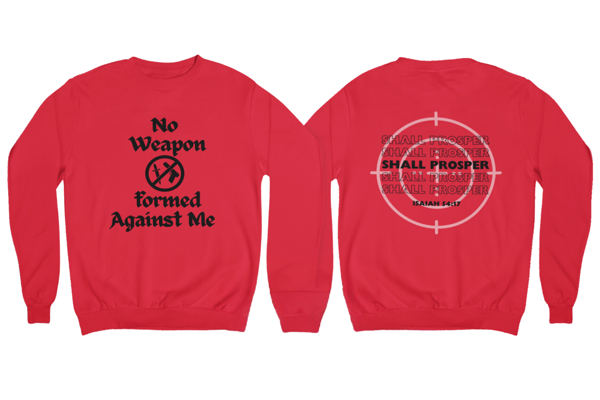 "NO WEAPON WILL PROSPER" SIGNATURE CUSTOM DESIGN (BLACK PRINT)
