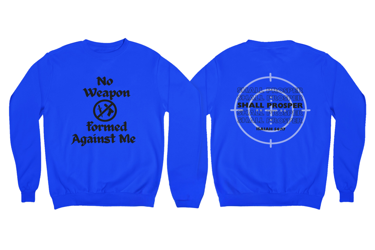 "NO WEAPON WILL PROSPER" SIGNATURE CUSTOM DESIGN (BLACK PRINT)