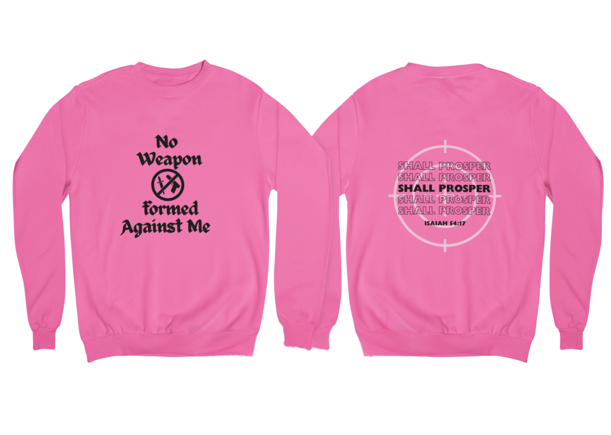 "NO WEAPON WILL PROSPER" SIGNATURE CUSTOM DESIGN (BLACK PRINT)
