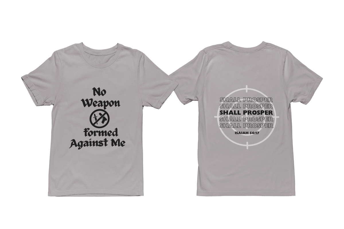 "NO WEAPON WILL PROSPER" SIGNATURE CUSTOM DESIGN (BLACK PRINT)
