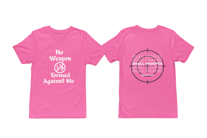 "NO WEAPON WILL PROSPER" SIGNATURE CUSTOM DESIGN (WHITE PRINT)