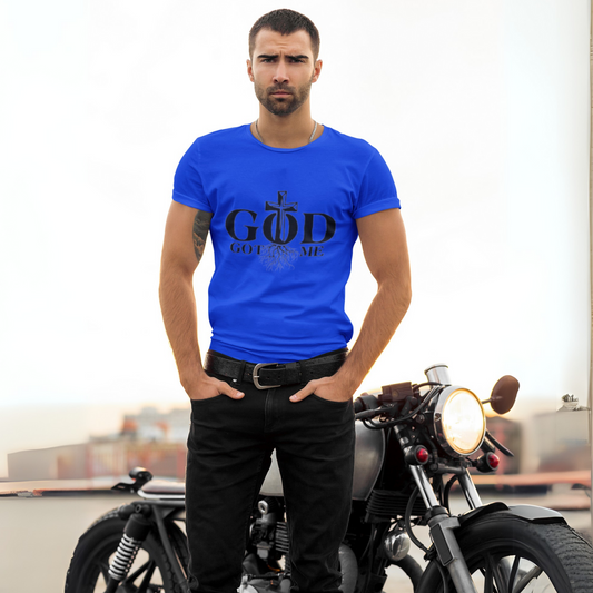 "GOD GOT ME" GRAPHIC PRINT T-SHIRT