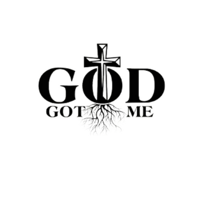 "GOD GOT ME" GRAPHIC PRINT T-SHIRT
