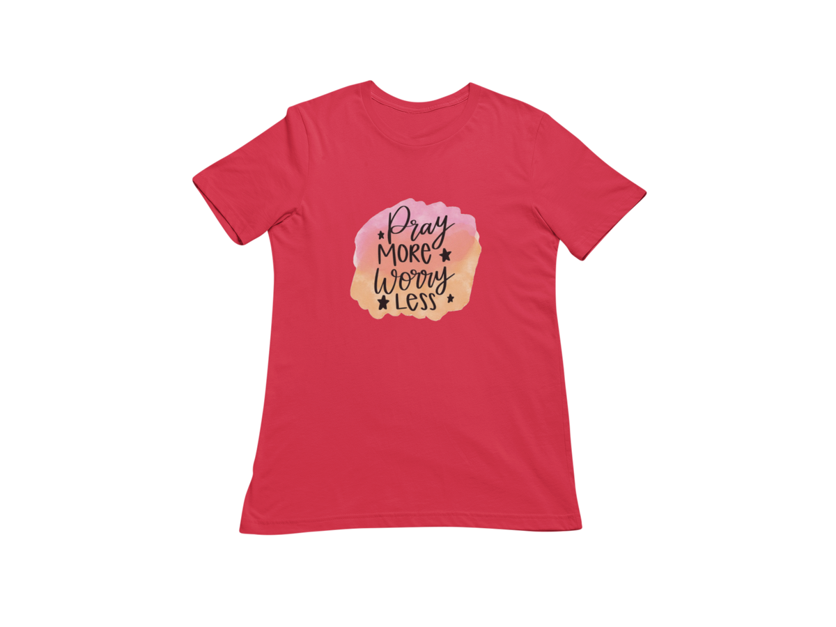 "PRAY MORE WORRY LESS" GRAPHIC PRINT