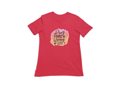 "PRAY MORE WORRY LESS" GRAPHIC PRINT