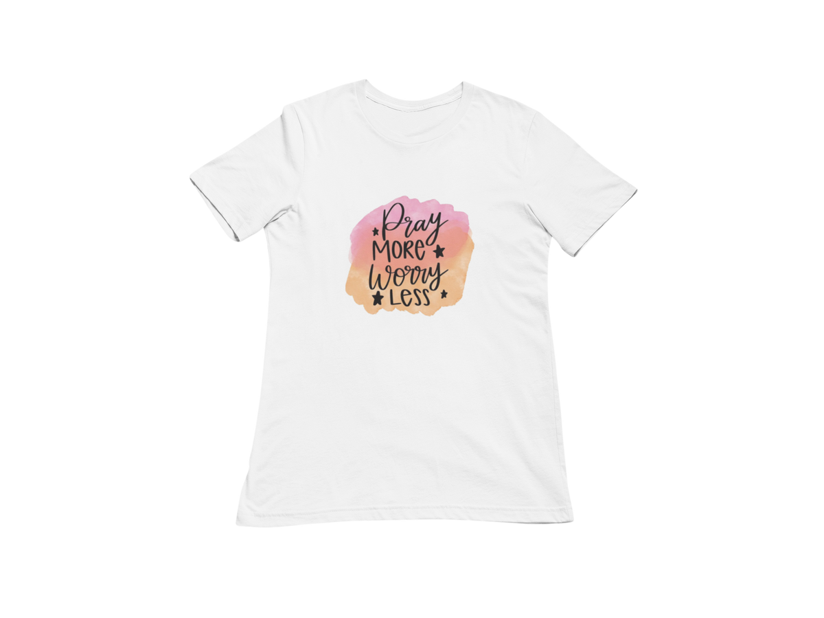 "PRAY MORE WORRY LESS" GRAPHIC PRINT