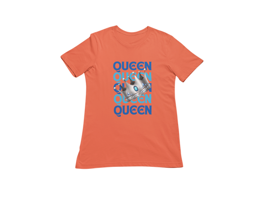 "QUEEN BLUE CROWN" CUSTOM SIGNATURE T-SHIRT