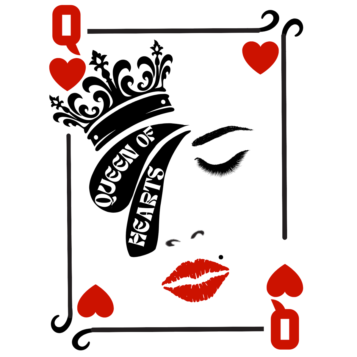 "QUEEN OF HEARTS" CUSTOM SIGNATURE DESIGN