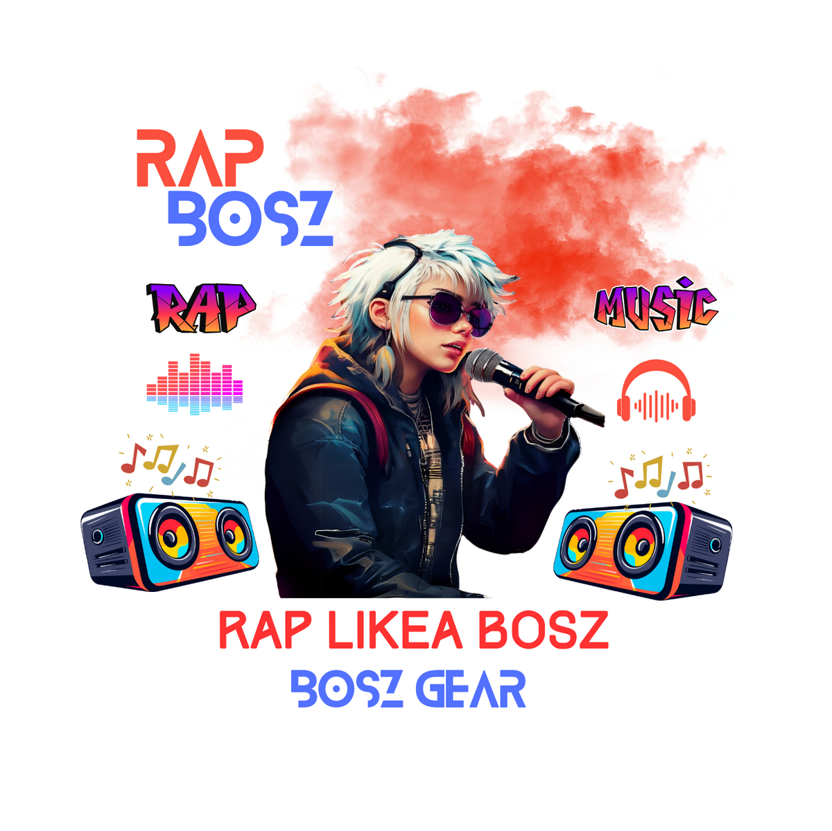 "RAP BOSZ - RAP LIKEA BOSZ" (FEMALE) (3) (BOSZ GEAR