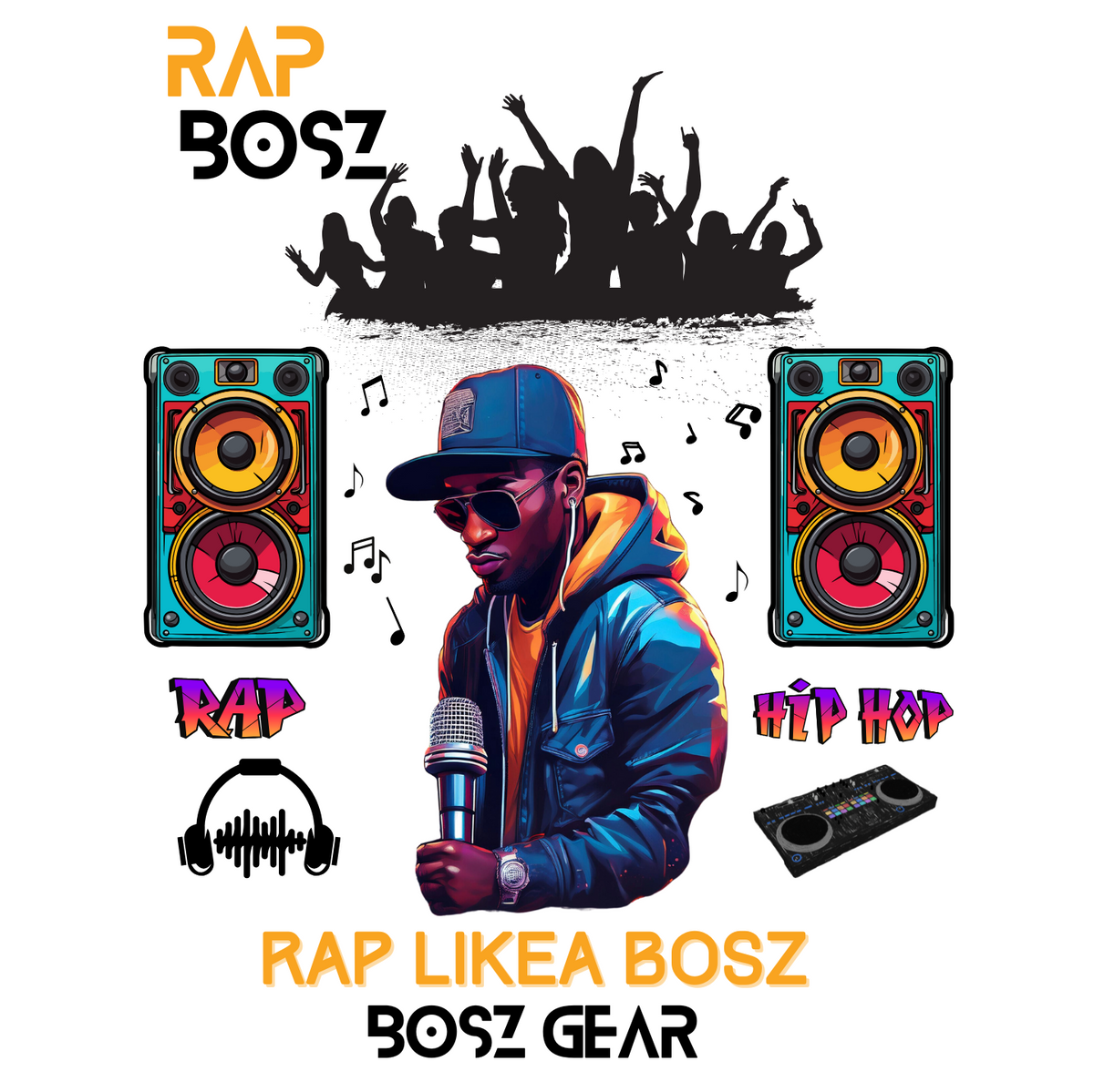 "RAP BOSZ - RAP LIKEA BOSZ" MALE BOSZ GEAR