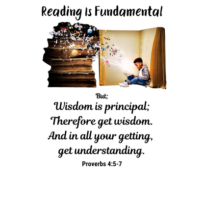 "READING IS FUNDAMENTAL" GRAPHIC DESIGN SWEATSHIRT