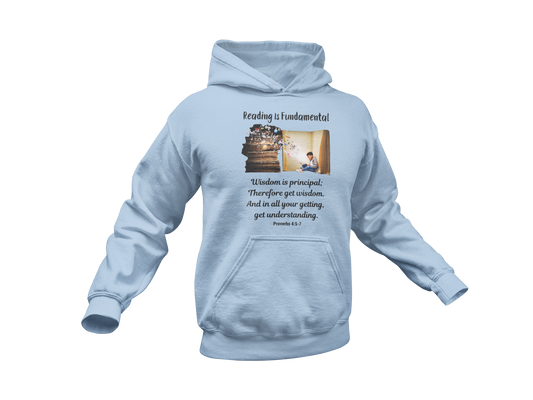 "READING IS FUNDAMENTAL" GRAPHIC DESIGN HOODIE