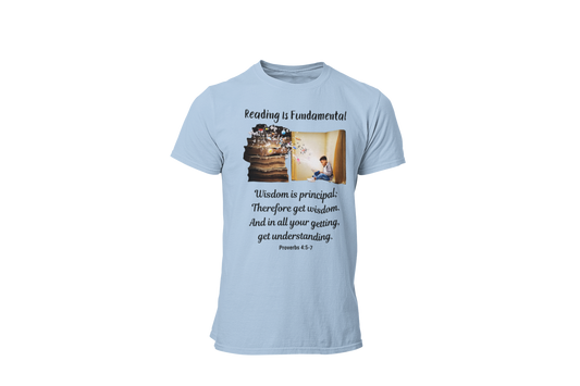 "READING IS FUNDAMENTAL" GRAPHIC DESIGN T-SHIRT