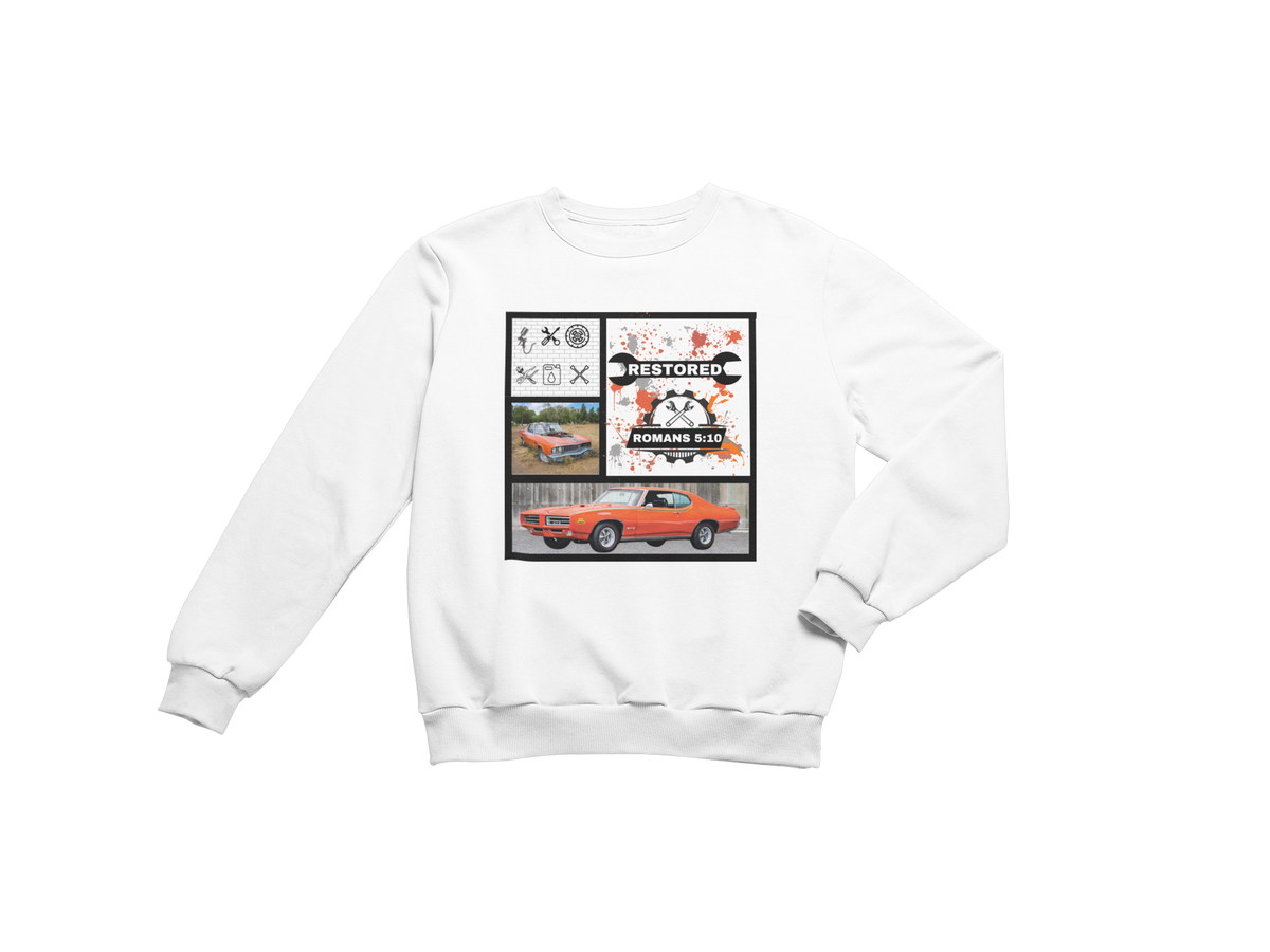 "RESTORED - ROMANS 5:10" CUSTOM GRAPHIC DESIGN
