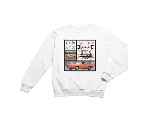 "RESTORED - ROMANS 5:10" CUSTOM GRAPHIC SWEATSHIRT