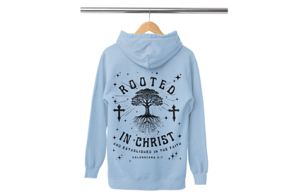 "ROOTED IN CHRIST- COLOSSIANS 2:7" (BACKVIEW) SIGNATURE CUSTOM DESIGN