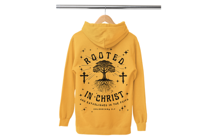 "ROOTED IN CHRIST- COLOSSIANS 2:7" (BACKVIEW) SIGNATURE CUSTOM DESIGN