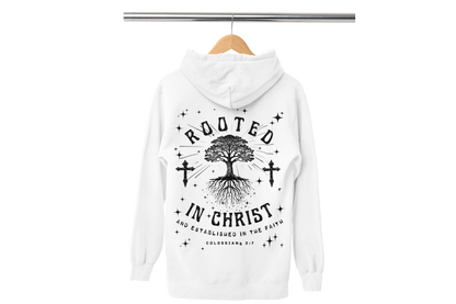"ROOTED IN CHRIST- COLOSSIANS 2:7" (BACKVIEW) SIGNATURE CUSTOM DESIGN