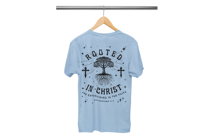 "ROOTED IN CHRIST- COLOSSIANS 2:7" (BACKVIEW) SIGNATURE CUSTOM DESIGN
