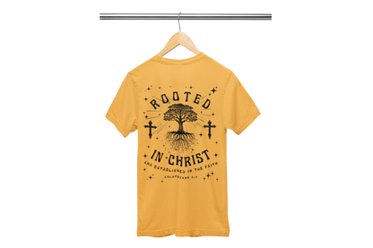"ROOTED IN CHRIST- COLOSSIANS 2:7" (BACKVIEW) SIGNATURE CUSTOM DESIGN