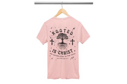 "ROOTED IN CHRIST- COLOSSIANS 2:7" (BACKVIEW) SIGNATURE CUSTOM DESIGN