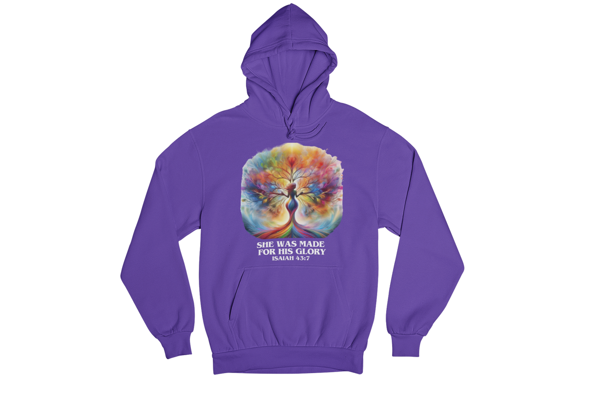 "SHE WAS MADE FOR HIS GLORY - ISAIAH 43:7" CUSTOM SIGNATURE DESIGN