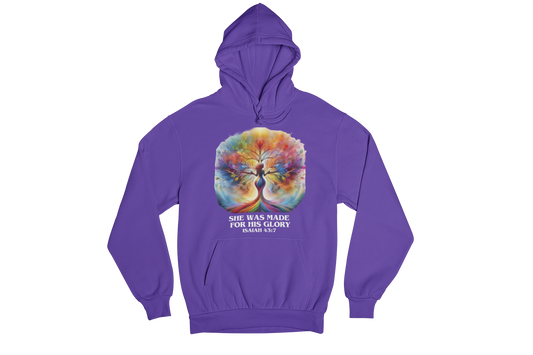 "SHE WAS MADE FOR HIS GLORY - ISAIAH 43:7" CUSTOM SIGNATURE HOODIES