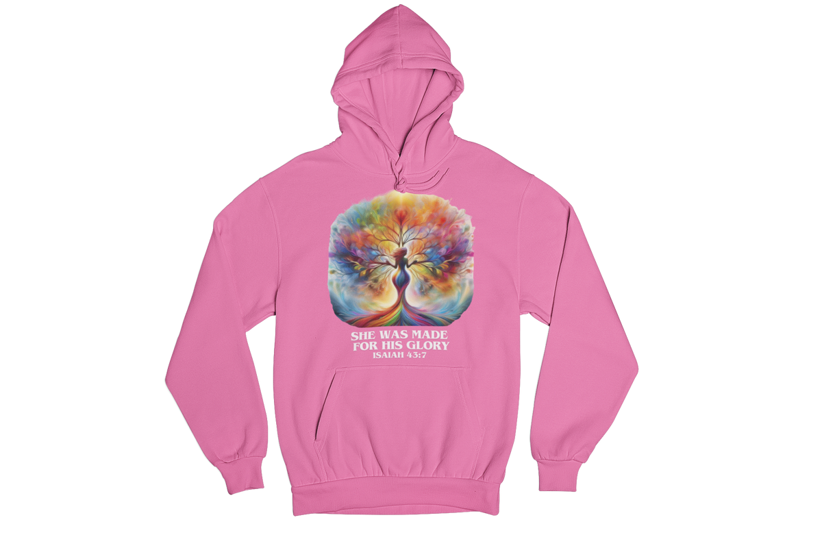 "SHE WAS MADE FOR HIS GLORY - ISAIAH 43:7" CUSTOM SIGNATURE DESIGN