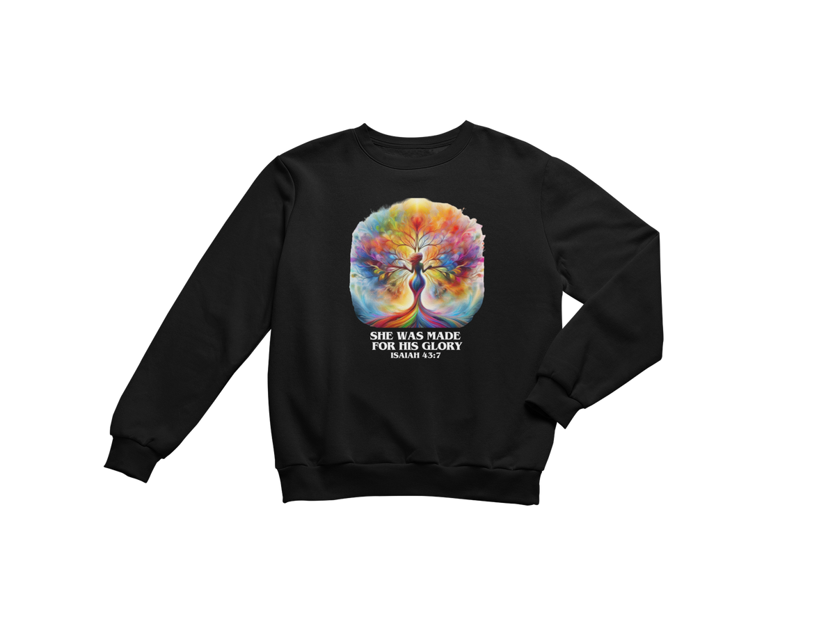 "SHE WAS MADE FOR HIS GLORY - ISAIAH 43:7" CUSTOM SIGNATURE DESIGN