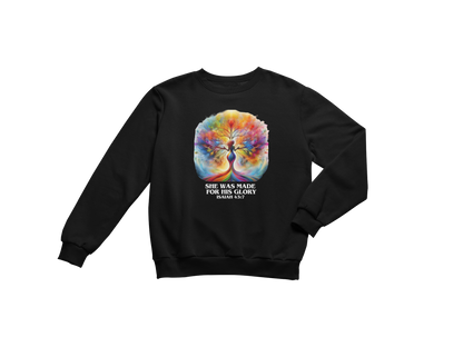 "SHE WAS MADE FOR HIS GLORY - ISAIAH 43:7" CUSTOM SIGNATURE DESIGN