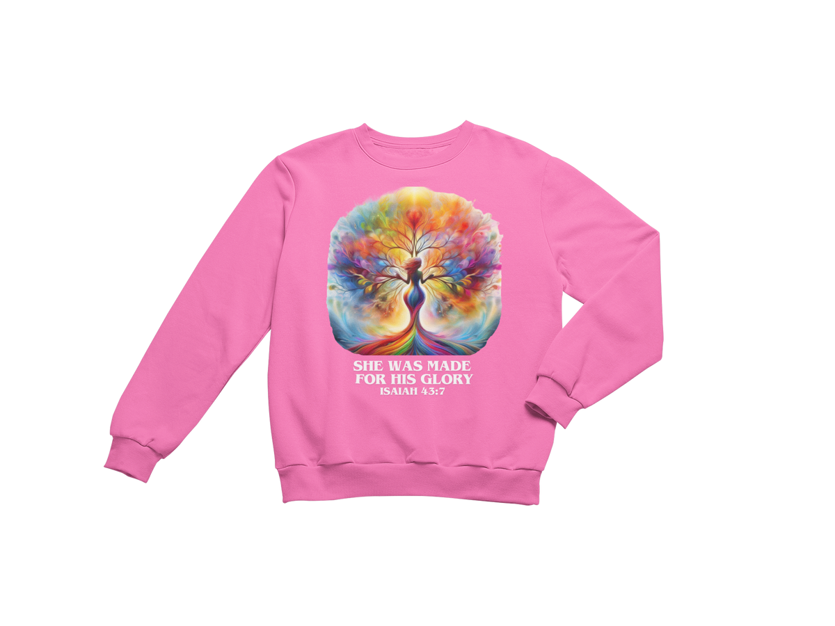 "SHE WAS MADE FOR HIS GLORY - ISAIAH 43:7" CUSTOM SIGNATURE DESIGN