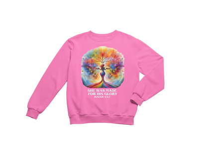 "SHE WAS MADE FOR HIS GLORY - ISAIAH 43:7" CUSTOM SIGNATURE DESIGN