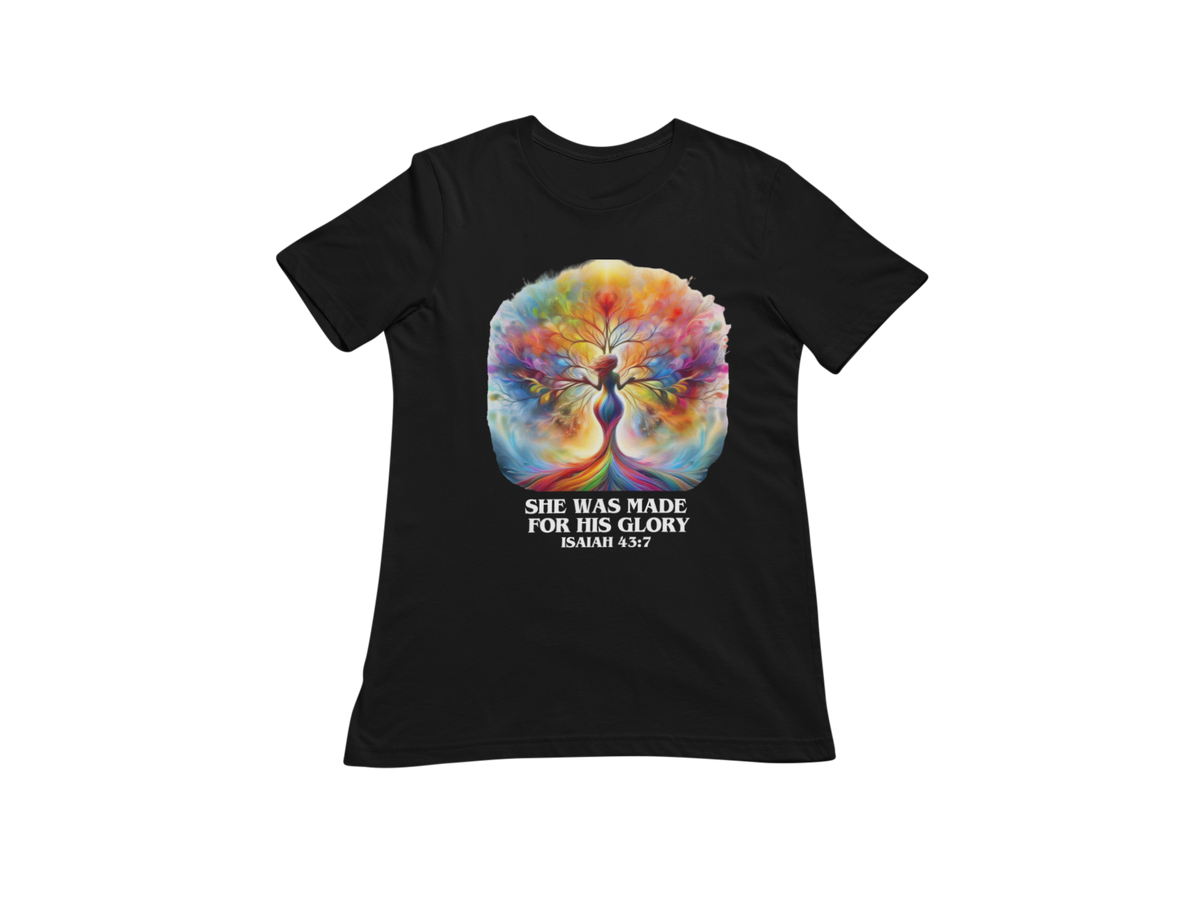"SHE WAS MADE FOR HIS GLORY - ISAIAH 43:7" CUSTOM SIGNATURE DESIGN