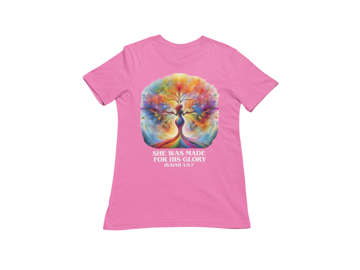 "SHE WAS MADE FOR HIS GLORY - ISAIAH 43:7" CUSTOM SIGNATURE DESIGN