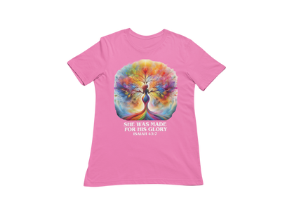 "SHE WAS MADE FOR HIS GLORY - ISAIAH 43:7" CUSTOM SIGNATURE DESIGN