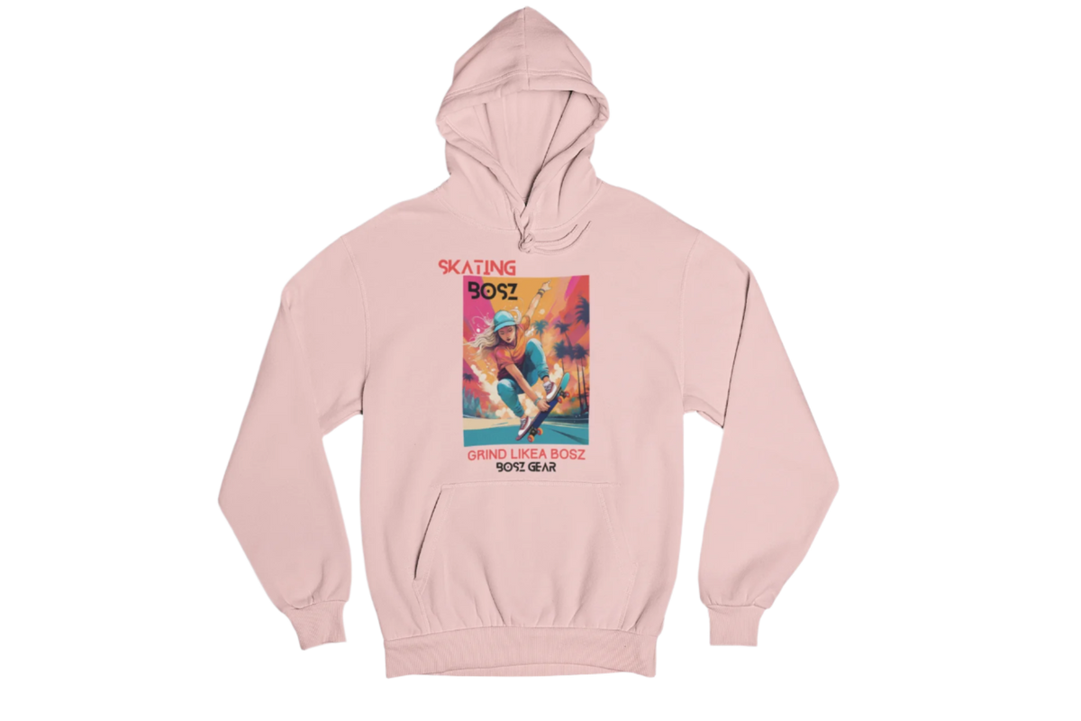 "SKATING BOSZ - GRIND LIKEA BOSZ" (GIRL 2) BOSZ GEAR HOODIE
