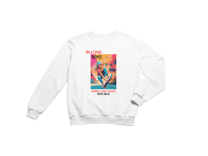"SKATING BOSZ - GRIND LIKEA BOSZ" (GIRL 2) BOSZ GEAR SWEATSHIRT