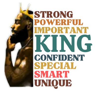 "BLACK KING STRONG - UNIQUE" CUSTOM GRAPHIC DESIGN
