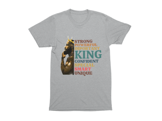 "BLACK KING STRONG - UNIQUE" CUSTOM GRAPHIC T-SHIRT